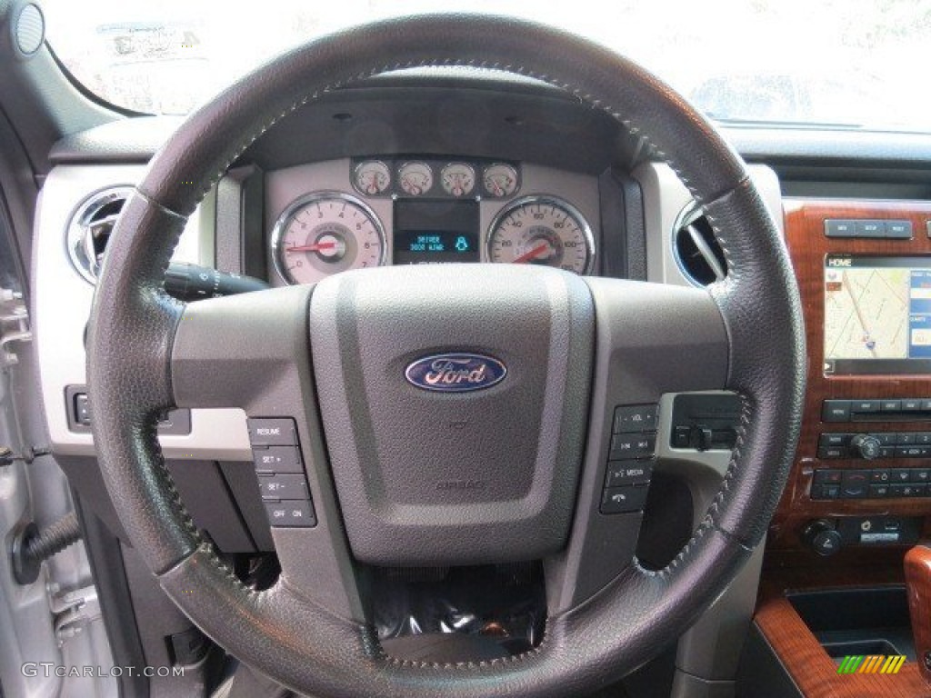 2010 F150 Lariat SuperCrew 4x4 - Ingot Silver Metallic / Black photo #19