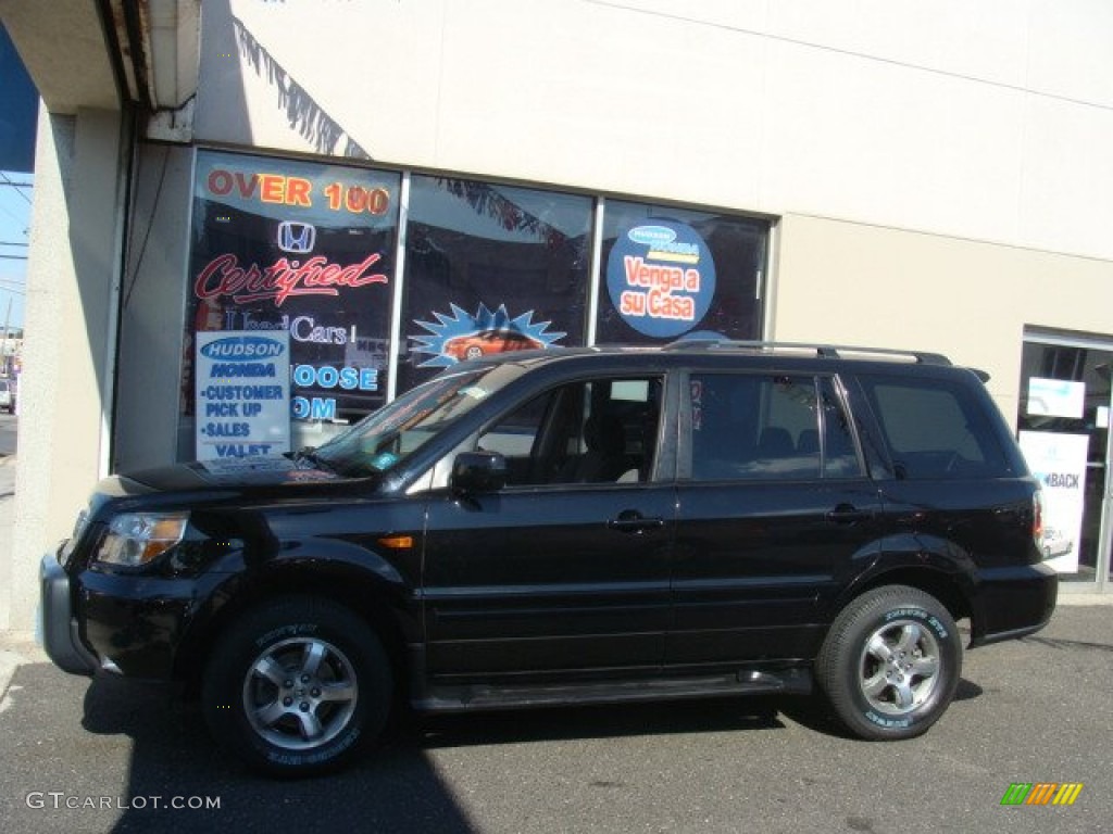 2006 Pilot EX 4WD - Nighthawk Black Pearl / Gray photo #3