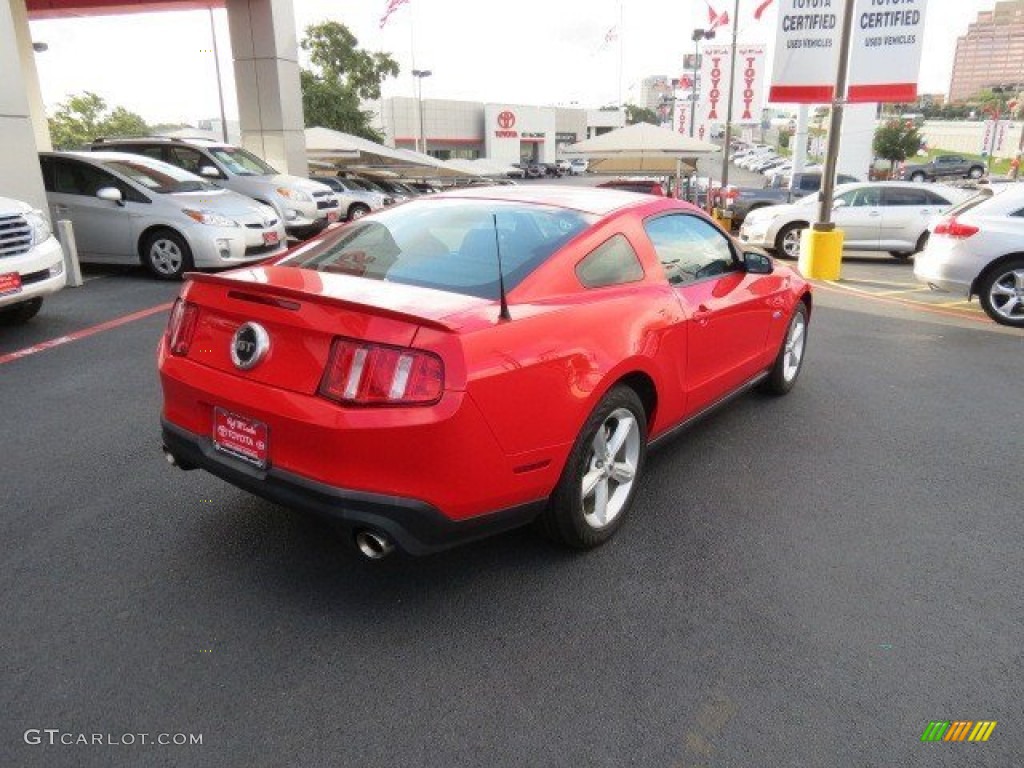2012 Mustang GT Coupe - Race Red / Charcoal Black photo #7