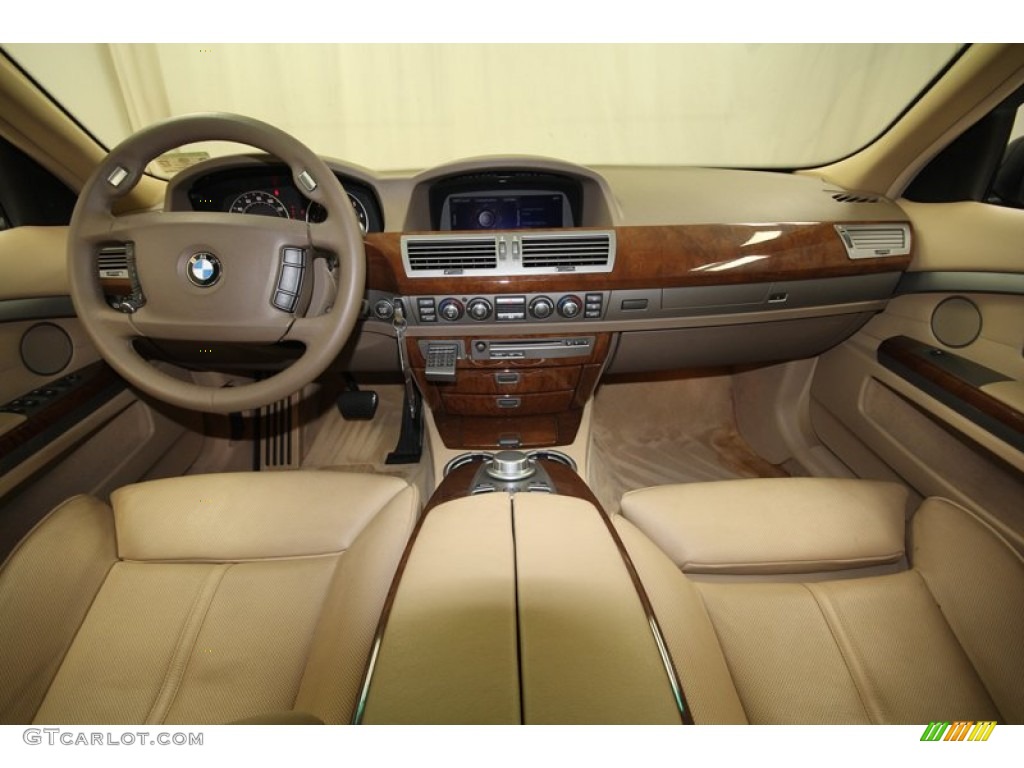 2006 7 Series 750i Sedan - Black Sapphire Metallic / Dark Beige/Beige III photo #4