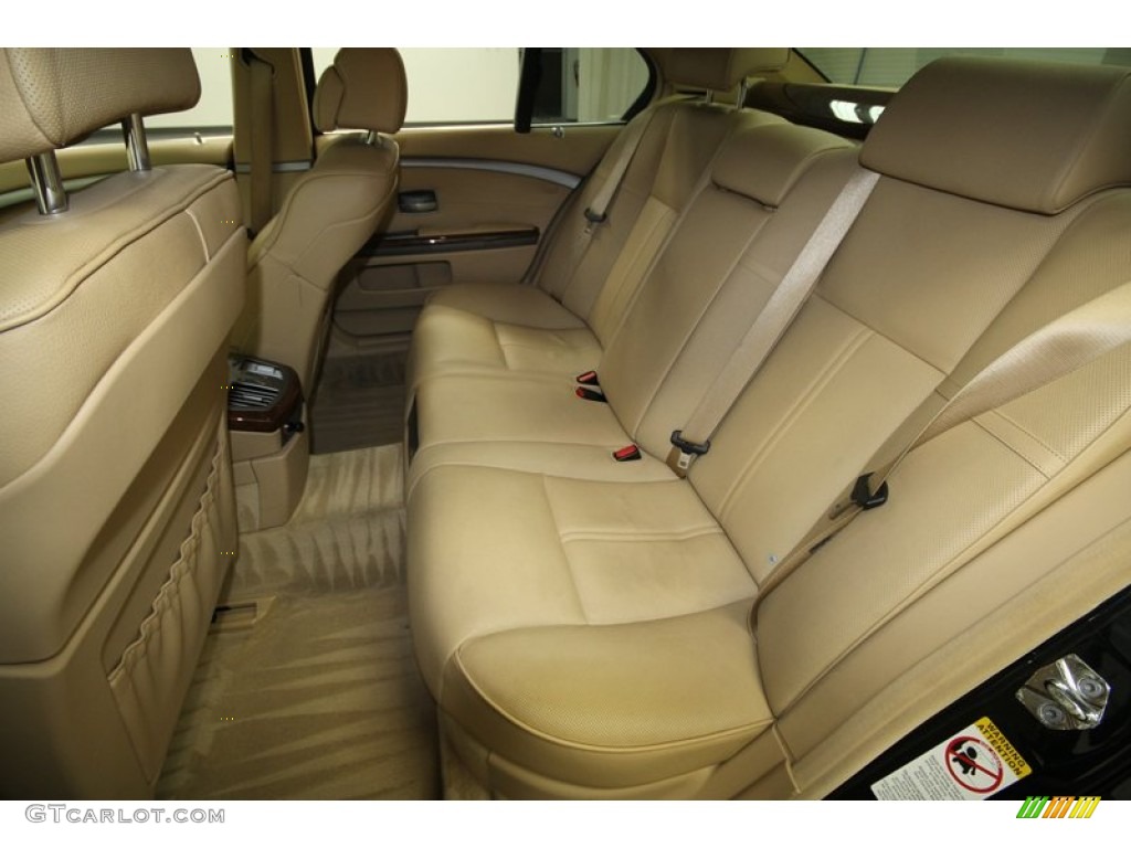 2006 7 Series 750i Sedan - Black Sapphire Metallic / Dark Beige/Beige III photo #13