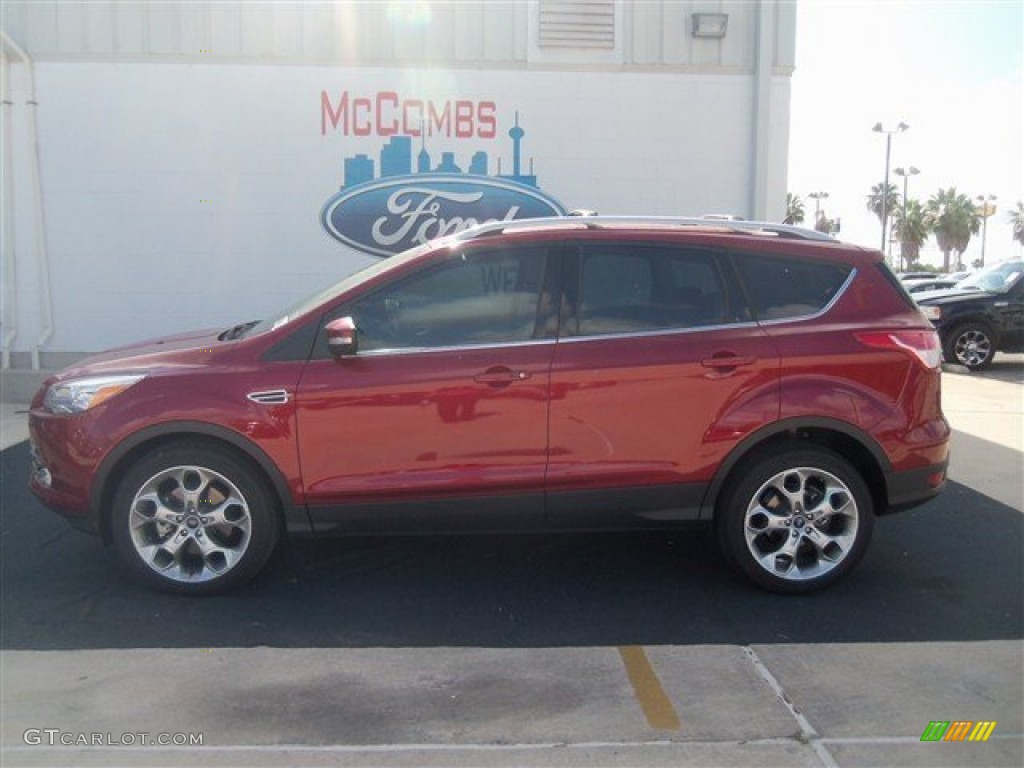 2013 Escape Titanium 2.0L EcoBoost - Ruby Red Metallic / Charcoal Black photo #2