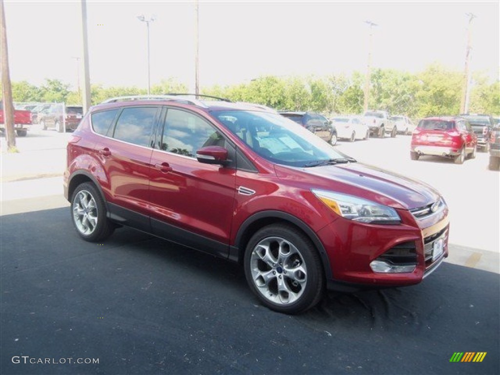 2013 Escape Titanium 2.0L EcoBoost - Ruby Red Metallic / Charcoal Black photo #7