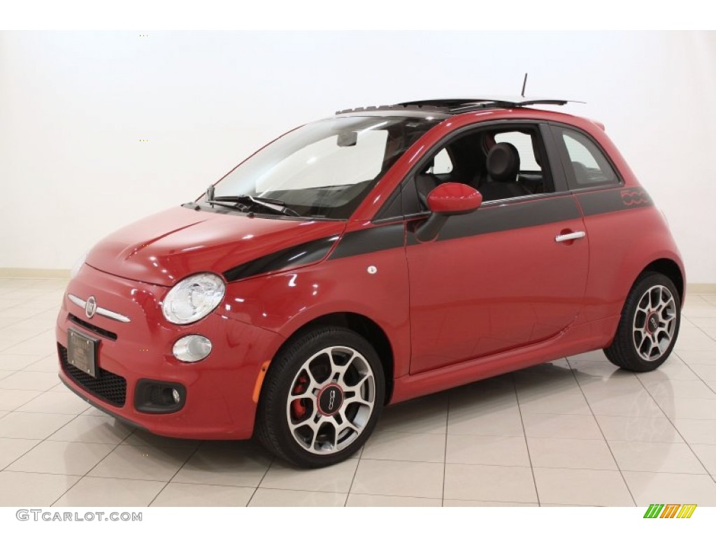 Rosso (Red) 2012 Fiat 500 Sport Exterior Photo #71291170