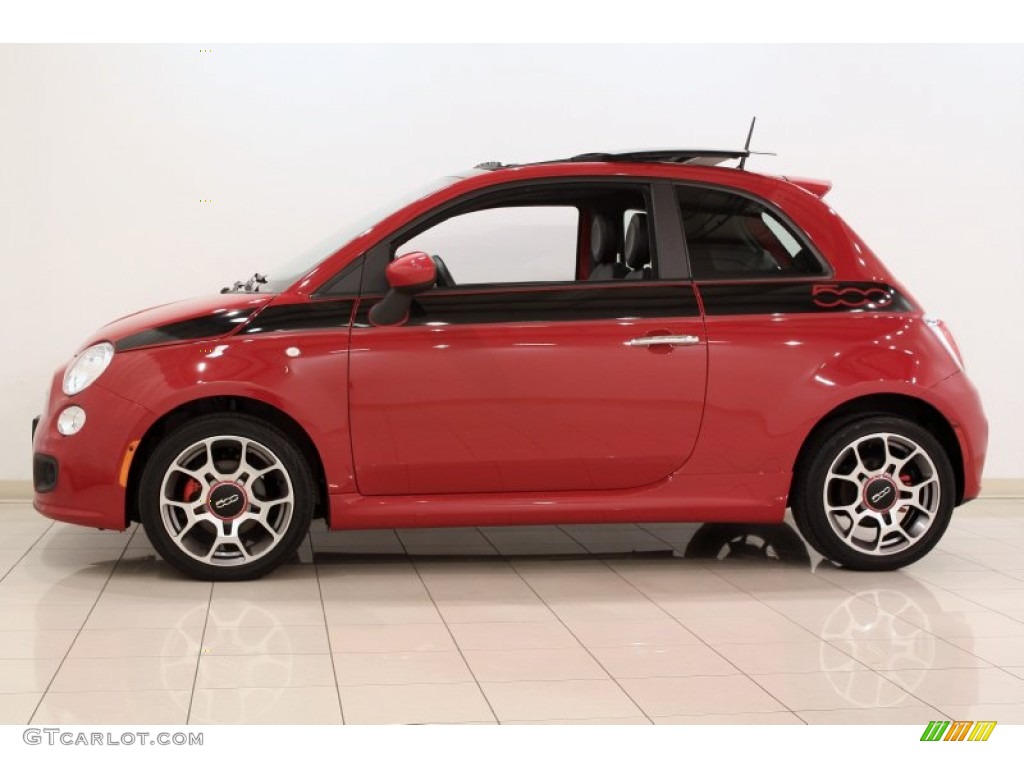 Rosso (Red) 2012 Fiat 500 Sport Exterior Photo #71291179