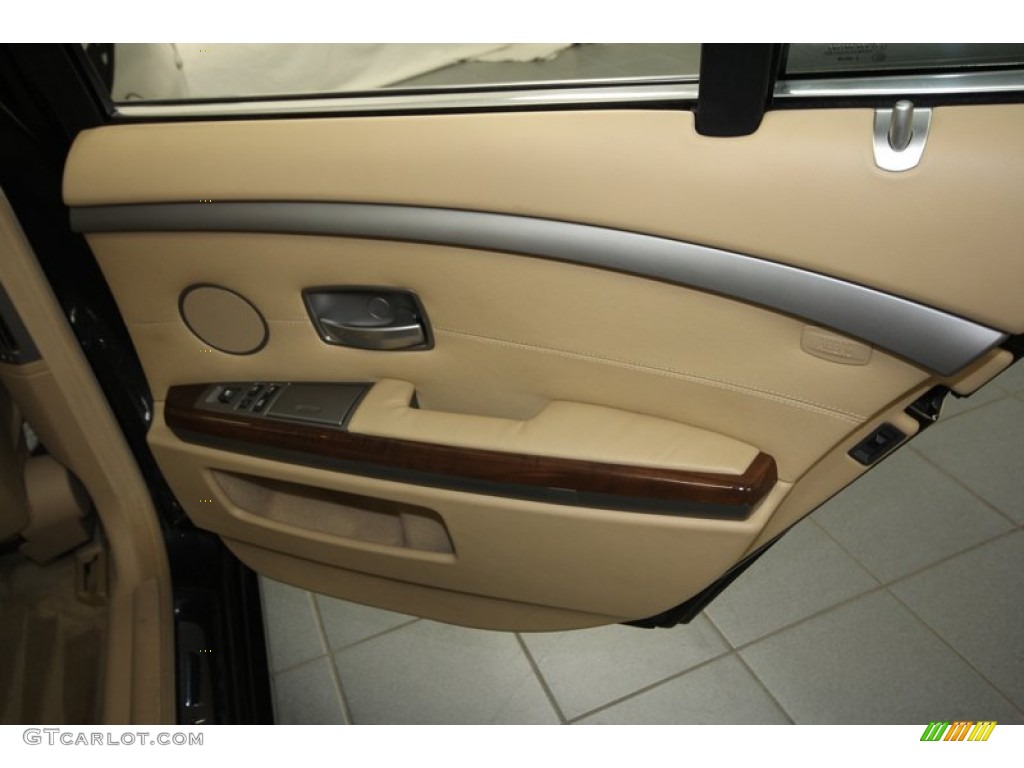 2006 7 Series 750i Sedan - Black Sapphire Metallic / Dark Beige/Beige III photo #42