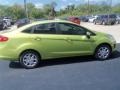 2013 Lime Squeeze Ford Fiesta SE Sedan  photo #6