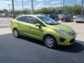 2013 Lime Squeeze Ford Fiesta SE Sedan  photo #7