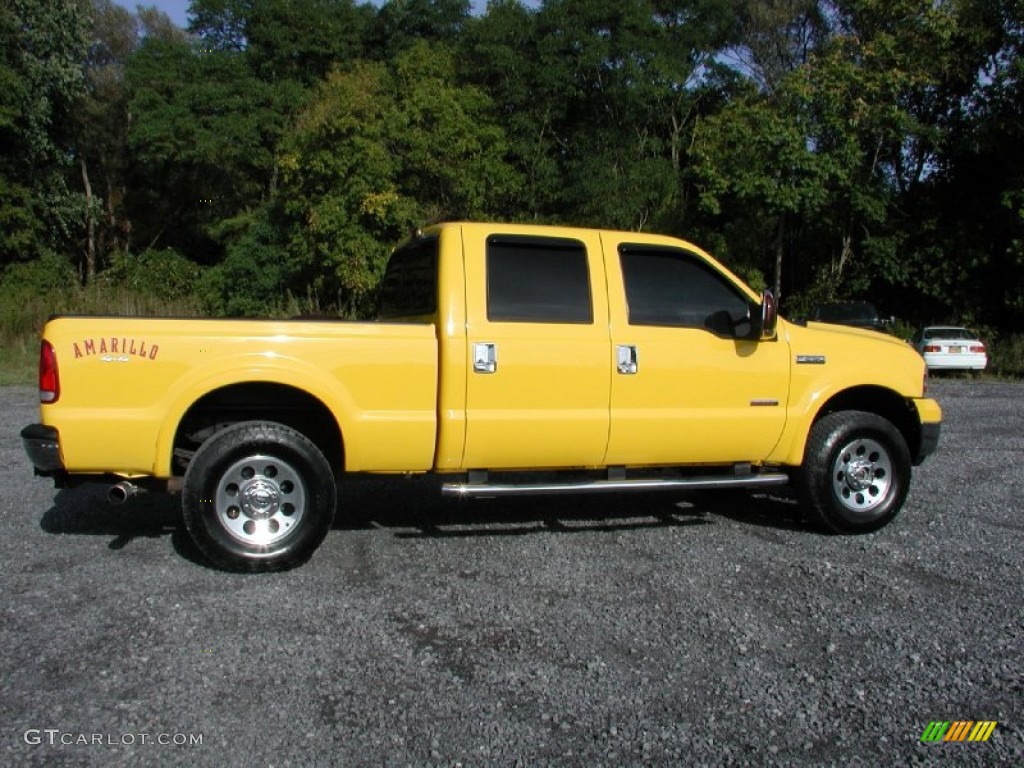 2006 F250 Super Duty Amarillo Special Edition Crew Cab 4x4 - Screaming Yellow / Black photo #13