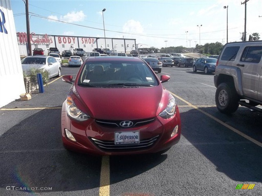 2013 Elantra Limited - Red Allure / Beige photo #1