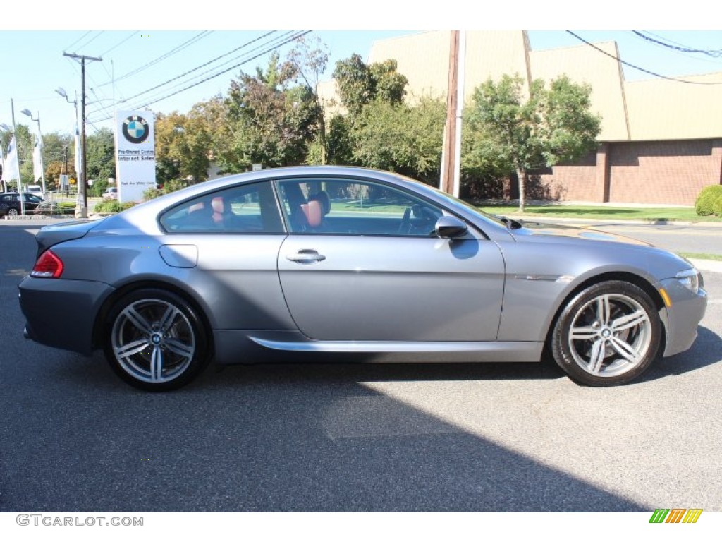 2008 M6 Coupe - Space Grey Metallic / Indianapolis Red photo #4