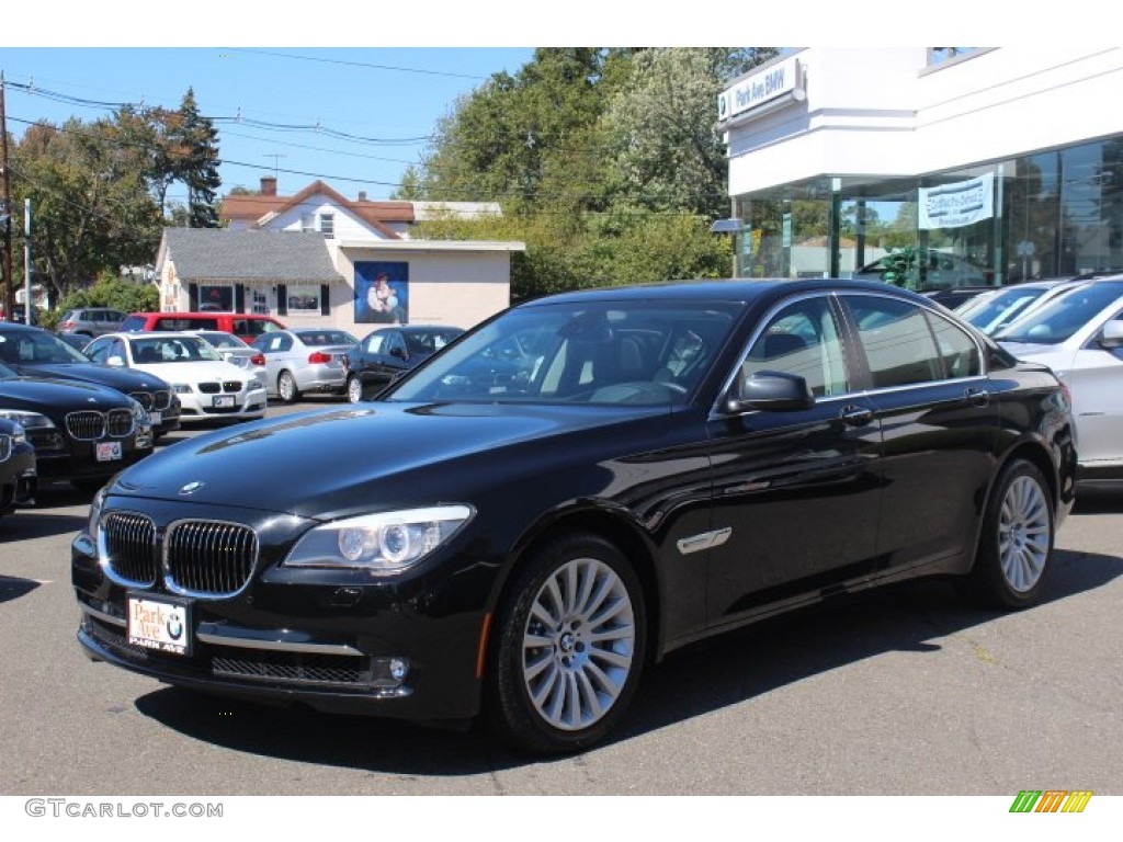 2012 7 Series 750i Sedan - Black Sapphire Metallic / Black photo #1