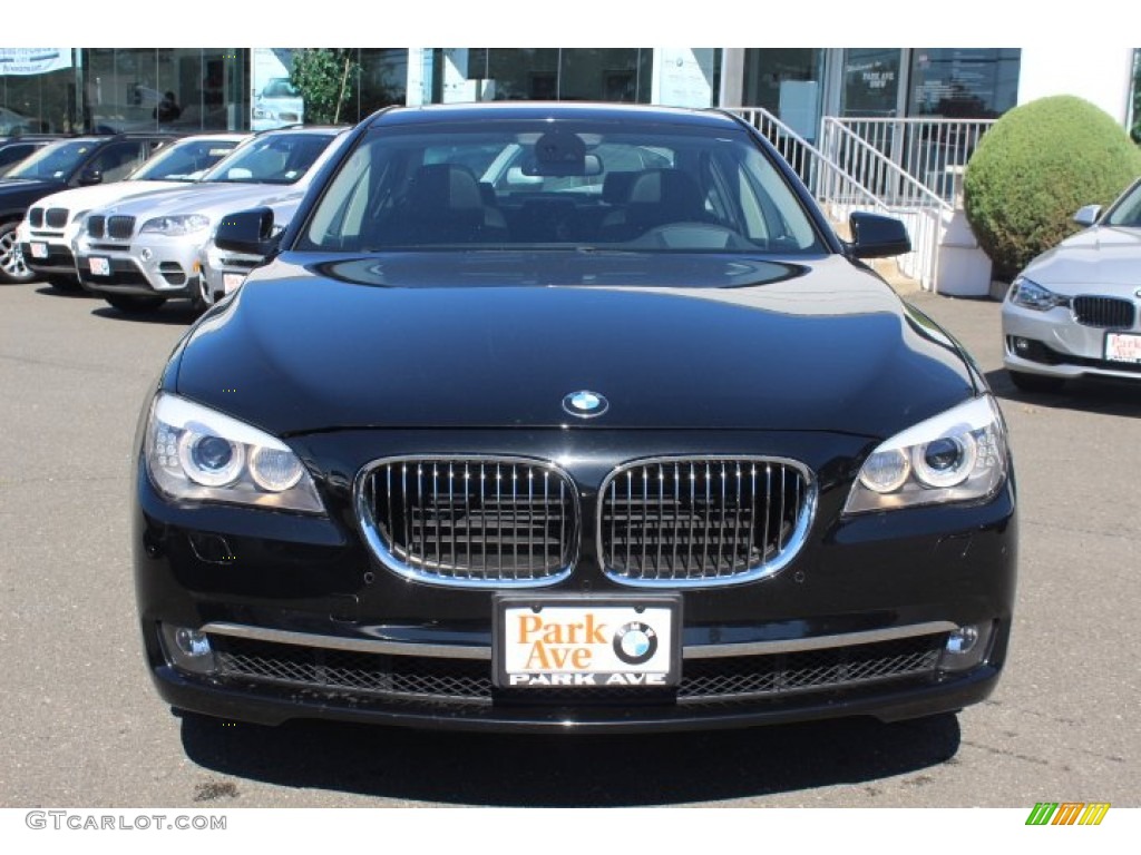 2012 7 Series 750i Sedan - Black Sapphire Metallic / Black photo #2