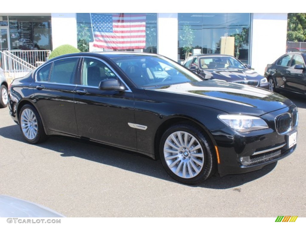 Black Sapphire Metallic 2012 BMW 7 Series 750i Sedan Exterior Photo #71295520