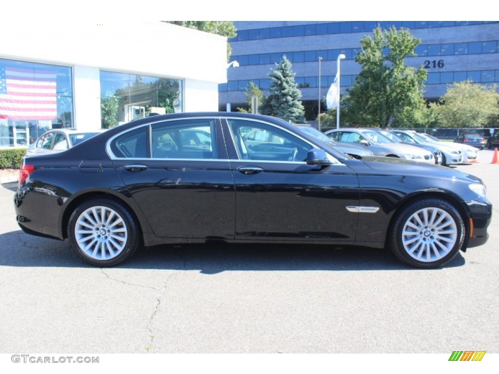2012 7 Series 750i Sedan - Black Sapphire Metallic / Black photo #4