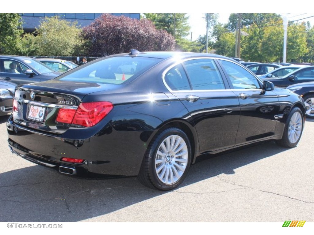 2012 7 Series 750i Sedan - Black Sapphire Metallic / Black photo #5