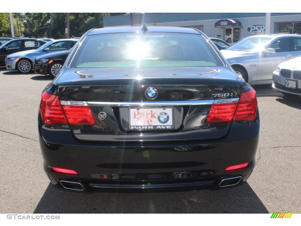 2012 7 Series 750i Sedan - Black Sapphire Metallic / Black photo #6
