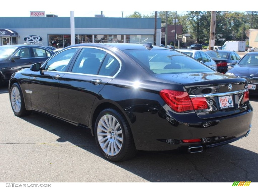 2012 7 Series 750i Sedan - Black Sapphire Metallic / Black photo #7