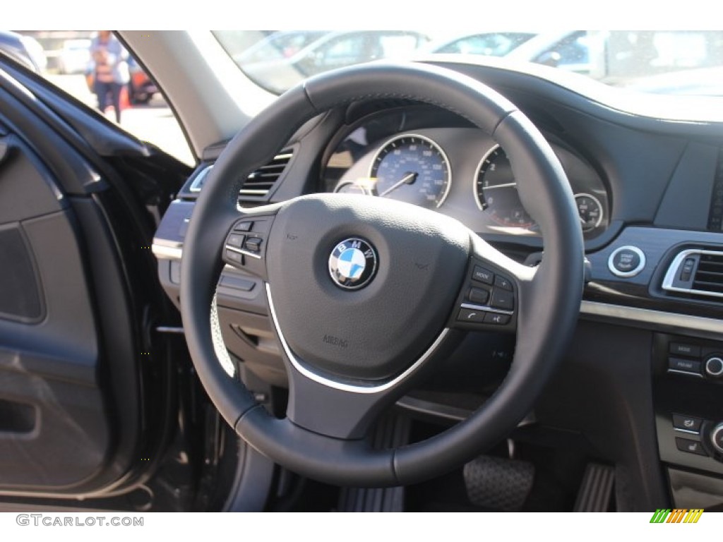 2012 7 Series 750i Sedan - Black Sapphire Metallic / Black photo #16