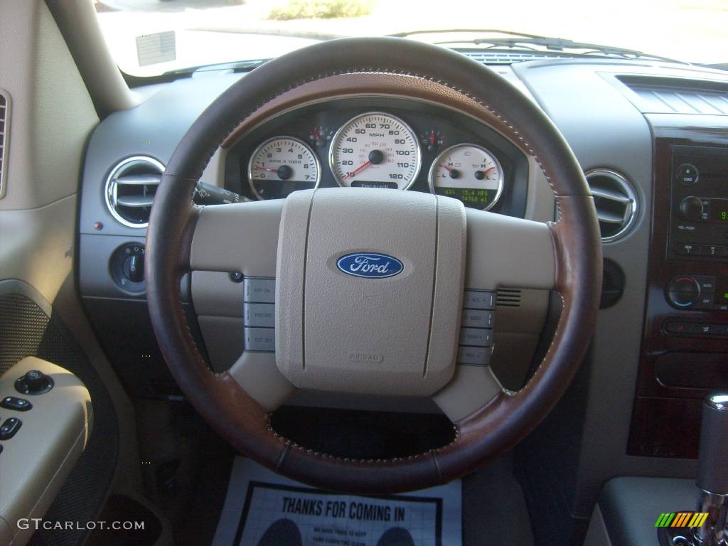2006 F150 King Ranch SuperCrew - Oxford White / Castano Brown Leather photo #21