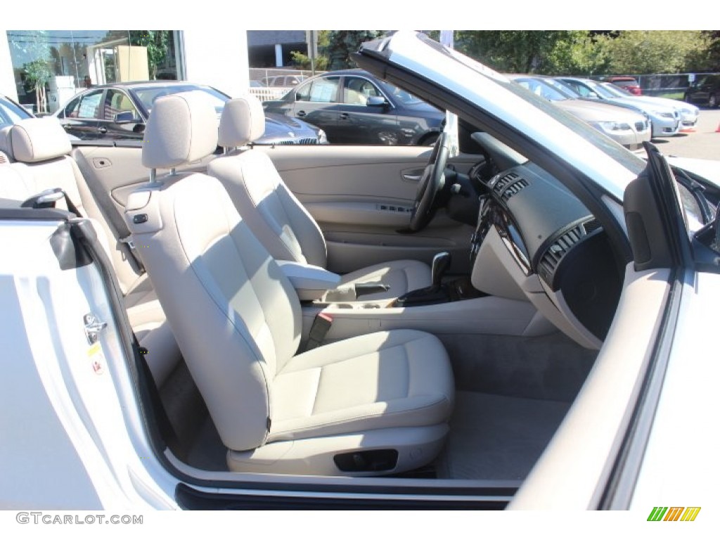 2009 1 Series 128i Convertible - Alpine White / Taupe photo #25