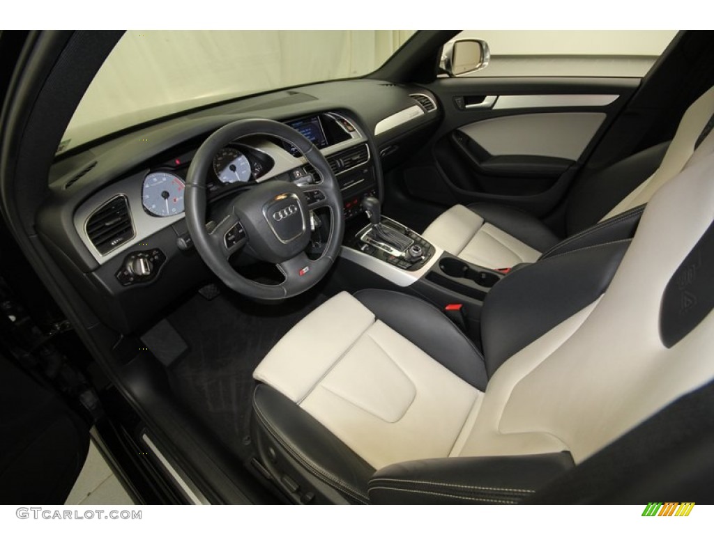 Black/Brown Interior 2010 Audi S4 3.0 quattro Sedan Photo #71296483