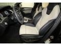 2010 Audi S4 Black/Brown Interior Front Seat Photo