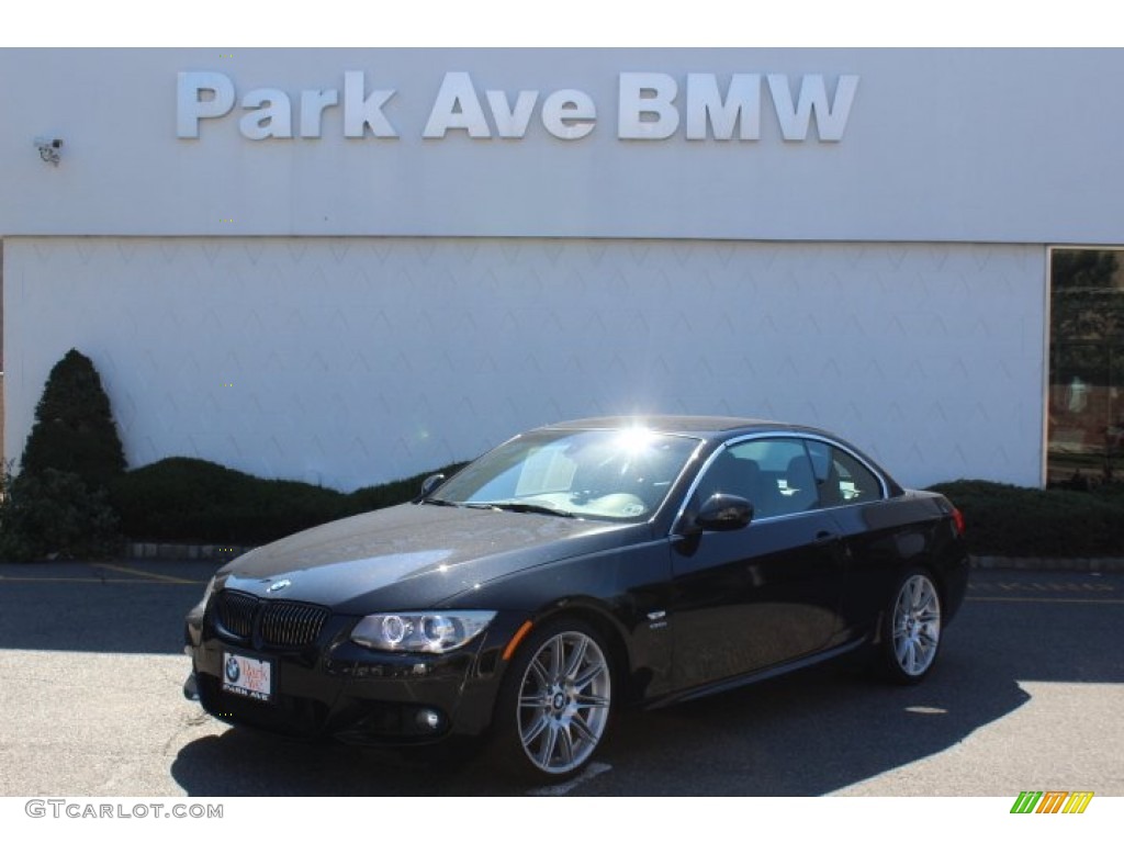 2011 3 Series 335is Convertible - Black Sapphire Metallic / Black photo #1
