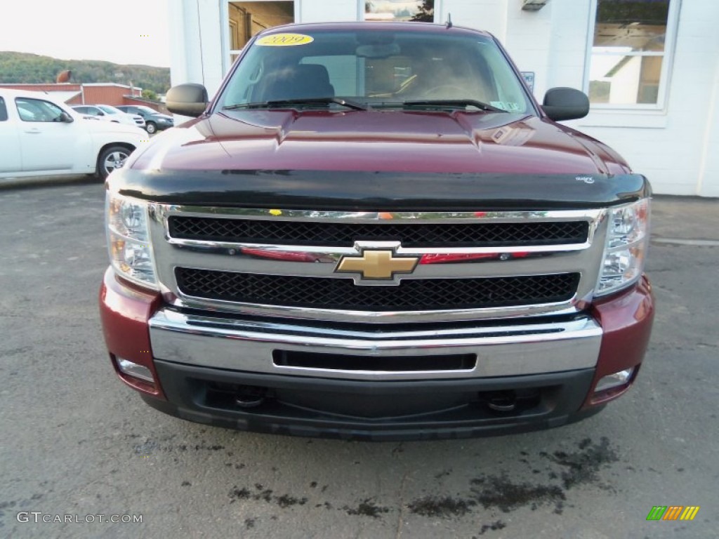 2009 Silverado 1500 LT Crew Cab 4x4 - Deep Ruby Red Metallic / Ebony photo #2