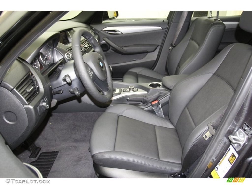 Black Interior 2013 BMW X1 sDrive 28i Photo #71297236
