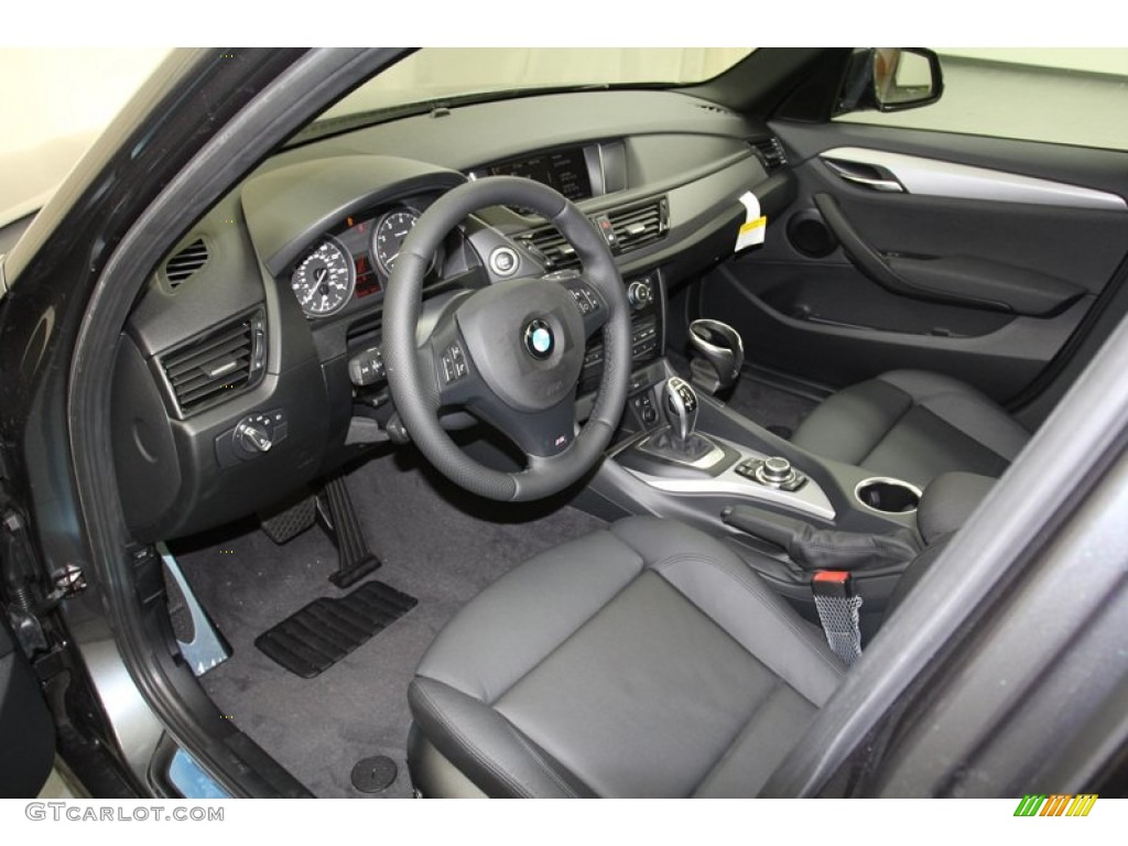 Black Interior 2013 BMW X1 sDrive 28i Photo #71297293