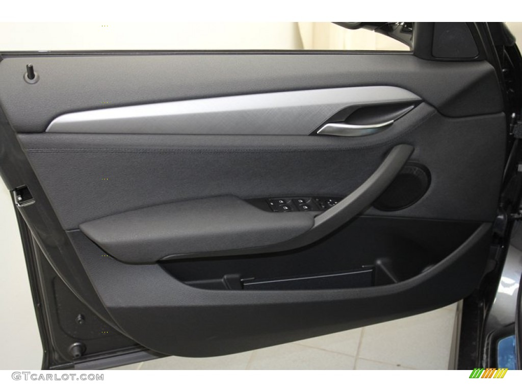 2013 BMW X1 sDrive 28i Black Door Panel Photo #71297311