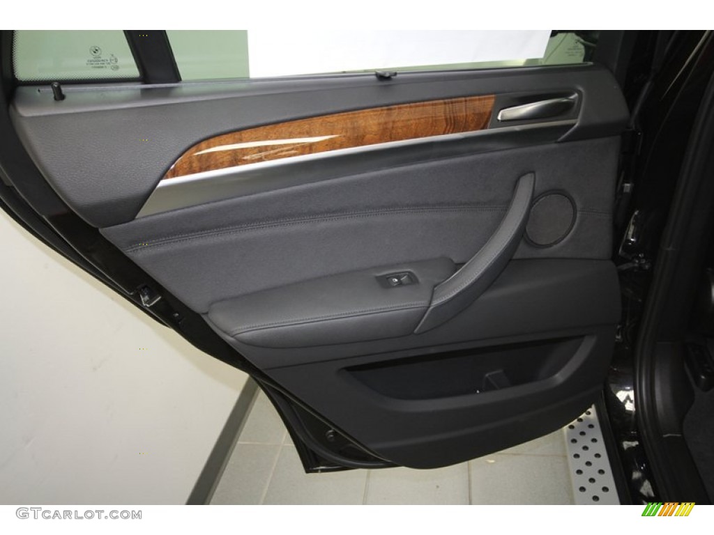 2013 BMW X6 xDrive35i Black Door Panel Photo #71297898