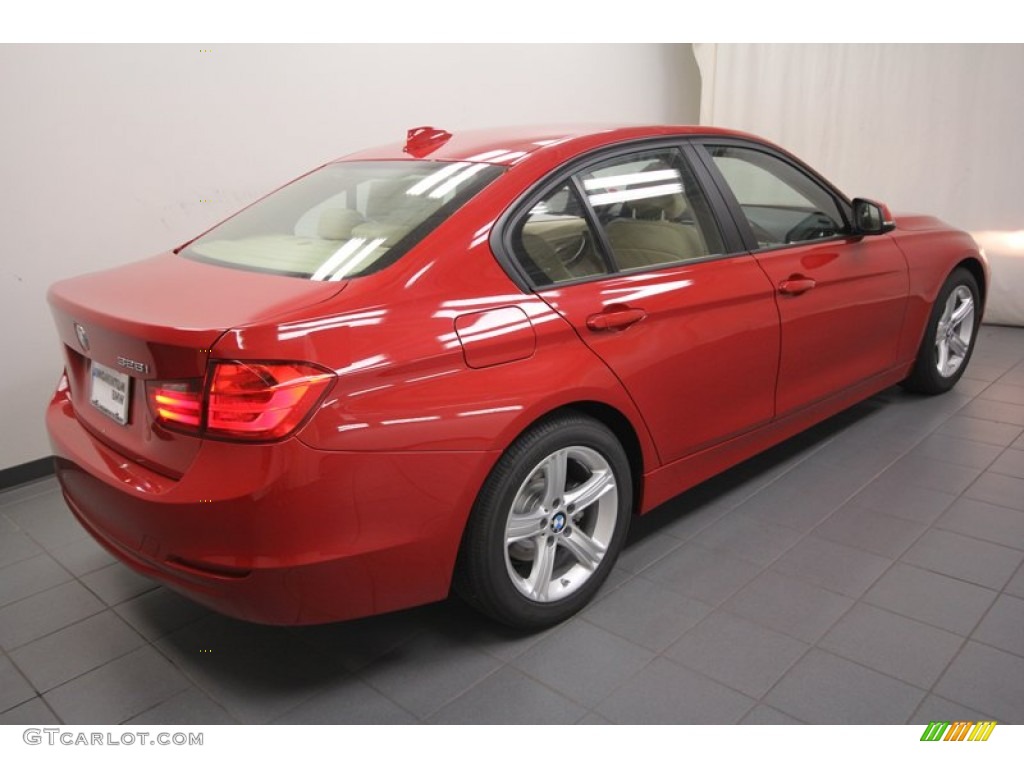 2013 3 Series 328i Sedan - Melbourne Red Metallic / Venetian Beige photo #8