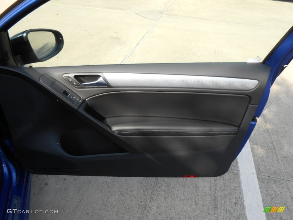 2013 Volkswagen Golf R 2 Door 4Motion Titan Black Door Panel Photo #71298070