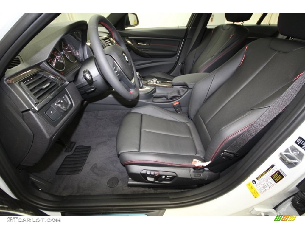 Black Interior 2013 BMW 3 Series 328i Sedan Photo #71298199