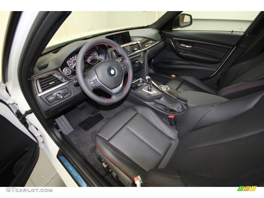 Black Interior 2013 BMW 3 Series 328i Sedan Photo #71298269