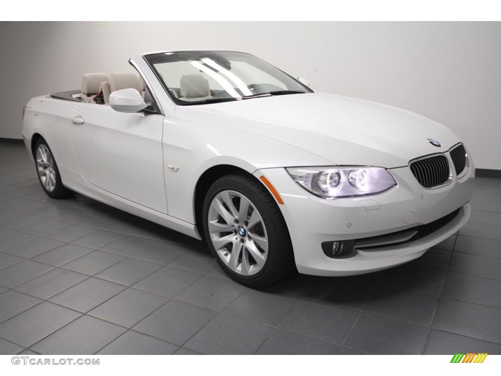 2013 3 Series 328i Convertible - Mineral White Metallic / Oyster photo #1