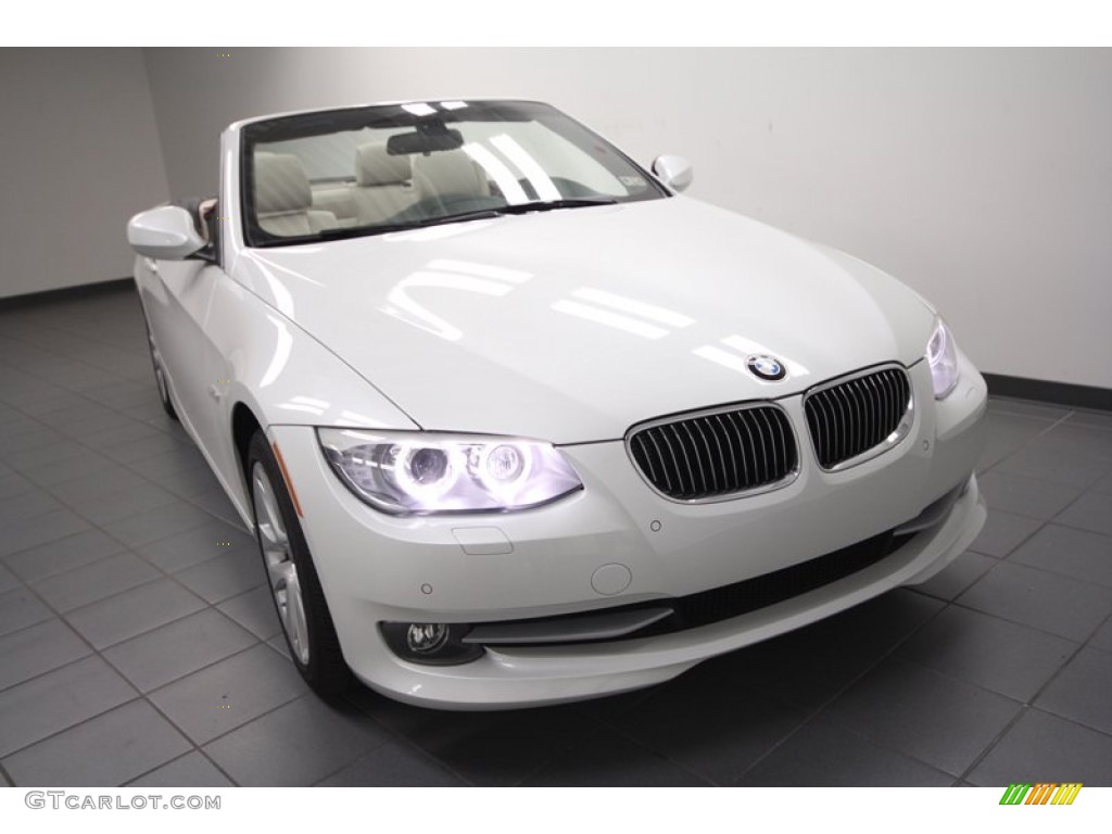 2013 3 Series 328i Convertible - Mineral White Metallic / Oyster photo #5