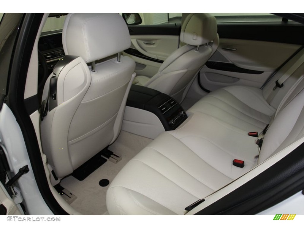 Ivory White Interior 2013 BMW 6 Series 640i Gran Coupe Photo #71299120