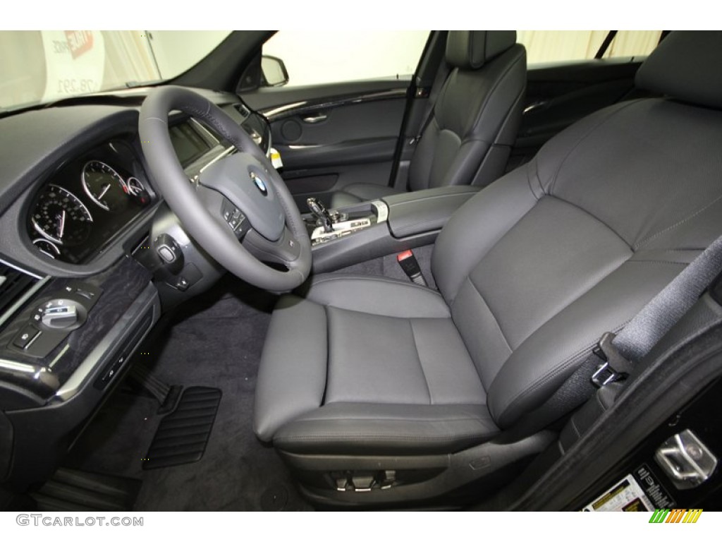 Black Interior 2013 BMW 5 Series 550i Gran Turismo Photo #71299189