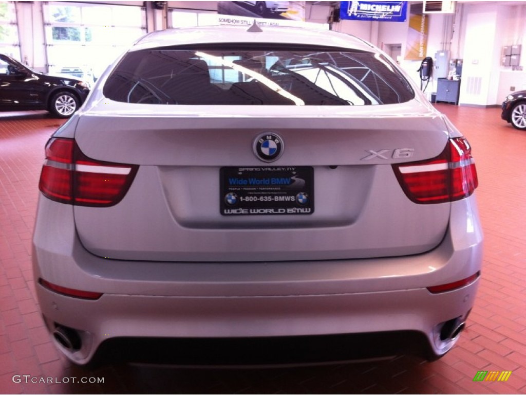 2013 X6 xDrive35i - Titanium Silver Metallic / Black photo #5