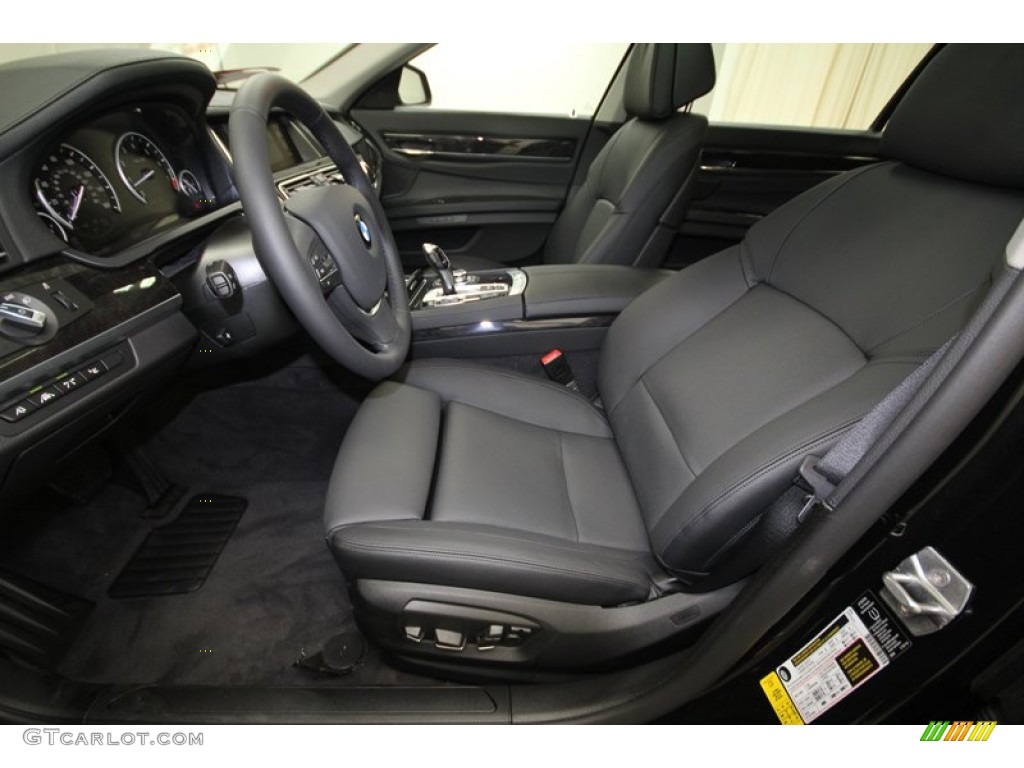 2013 7 Series 740Li Sedan - Black Sapphire Metallic / Black photo #3