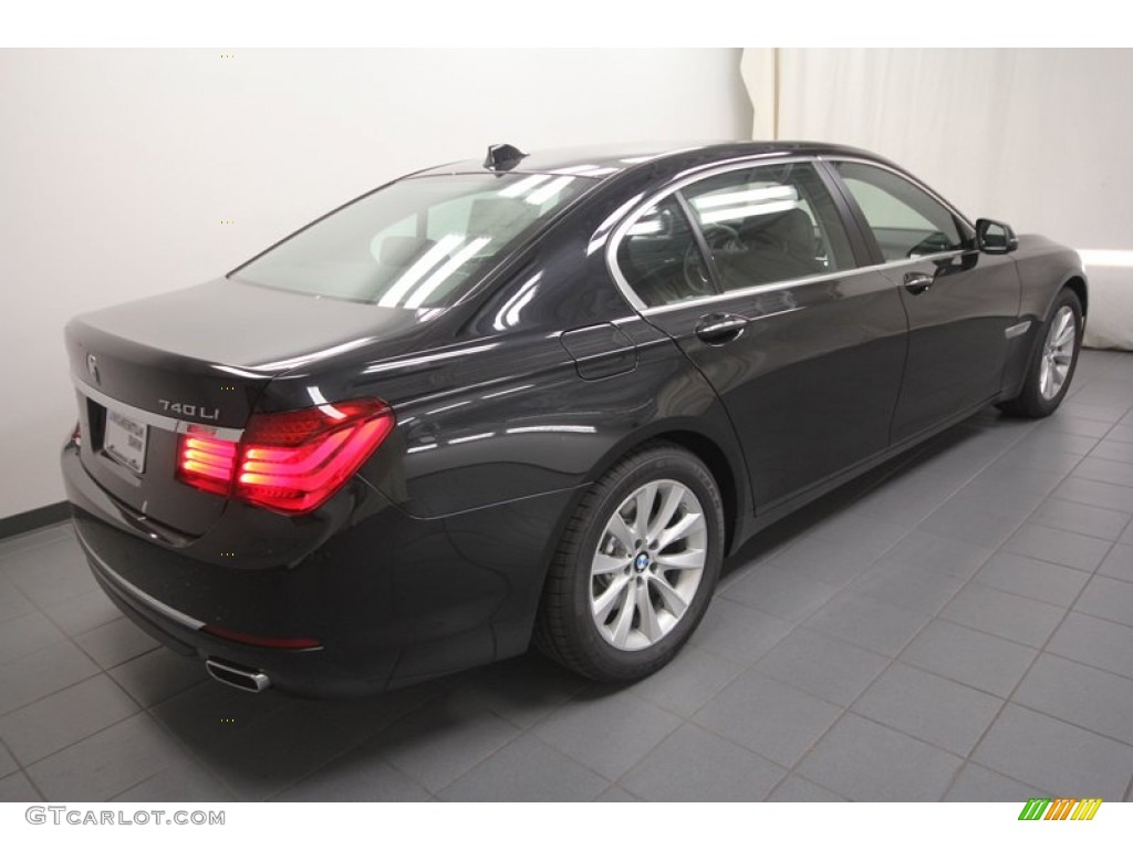 2013 7 Series 740Li Sedan - Black Sapphire Metallic / Black photo #8