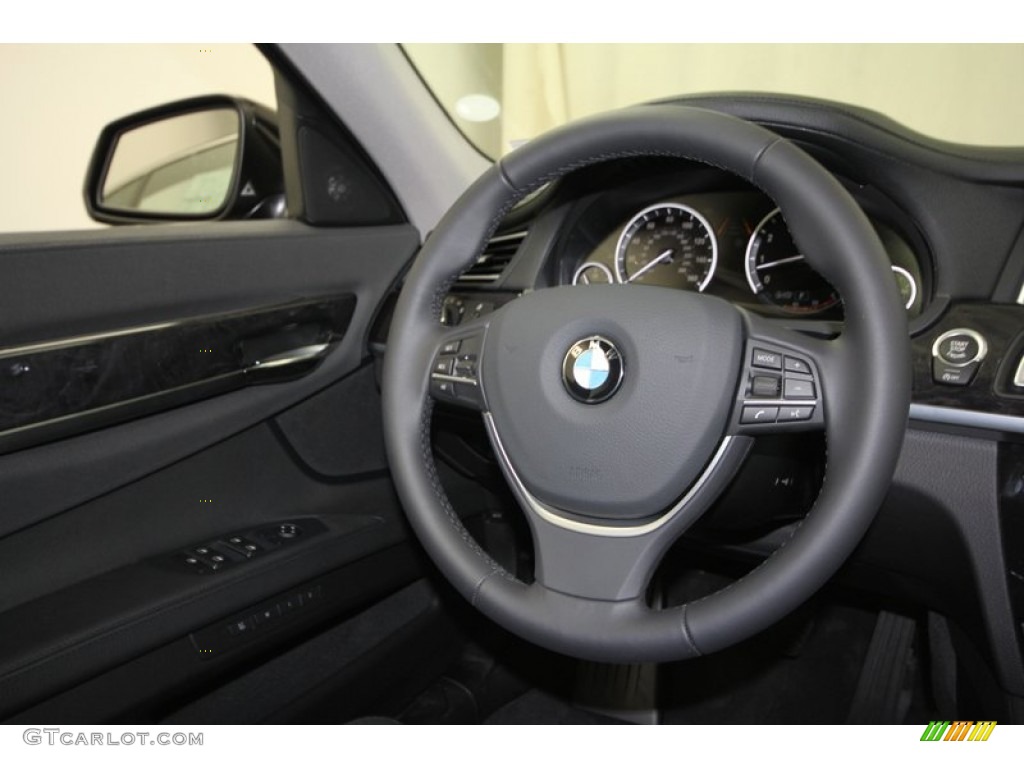 2013 BMW 7 Series 740Li Sedan Black Steering Wheel Photo #71299643