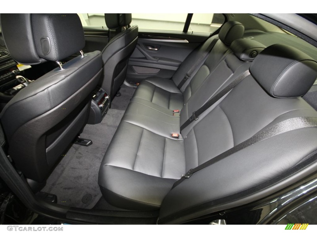 Black Interior 2013 BMW 5 Series ActiveHybrid 5 Photo #71300542