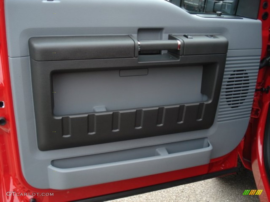 2012 F250 Super Duty XL Regular Cab 4x4 - Vermillion Red / Steel photo #12