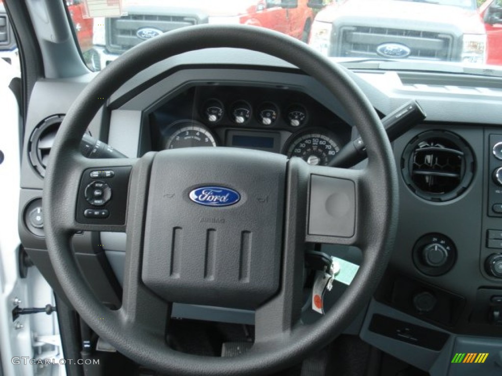 2012 Ford F350 Super Duty XL Regular Cab 4x4 Commercial Steel Steering Wheel Photo #71301544
