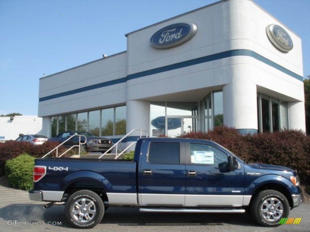 Blue Jeans Metallic 2013 Ford F150 XLT SuperCrew 4x4 Exterior Photo #71301751