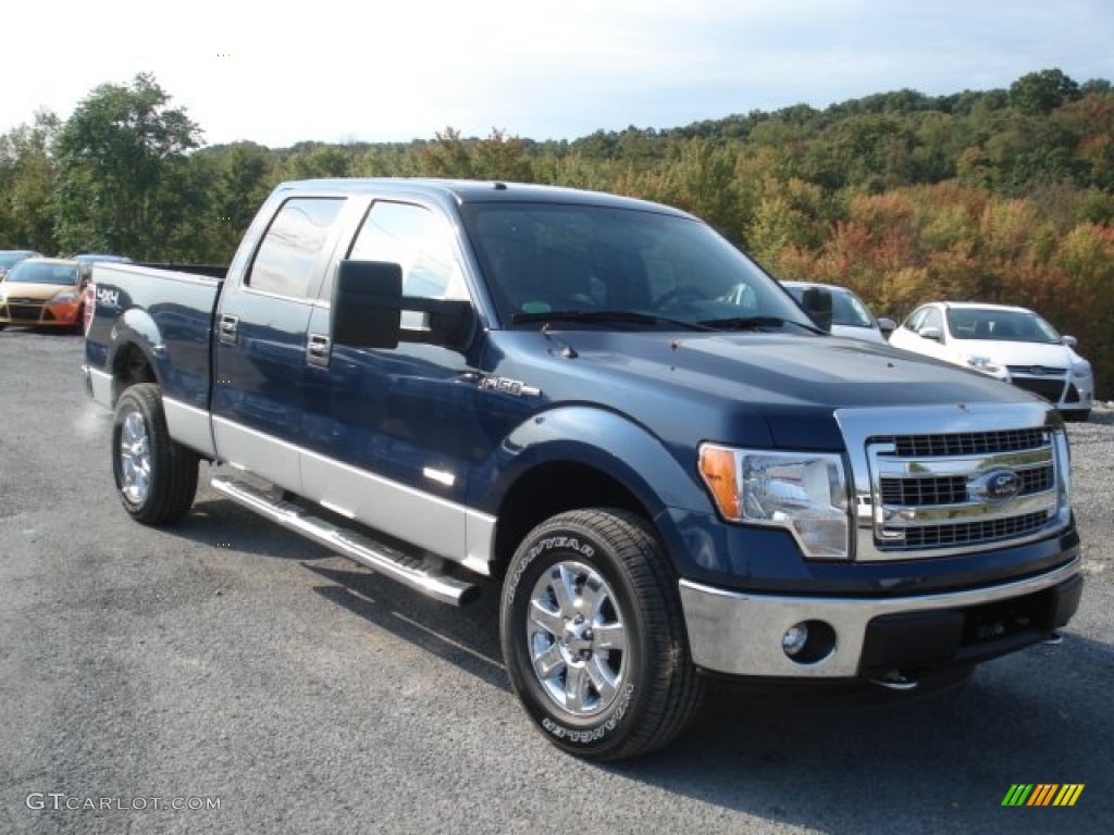 Blue Jeans Metallic 2013 Ford F150 XLT SuperCrew 4x4 Exterior Photo #71301760